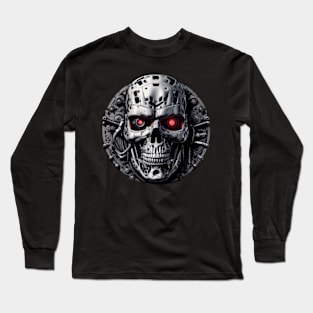 Rise of the Machines: Terminator Cyborg T-Shirt Long Sleeve T-Shirt